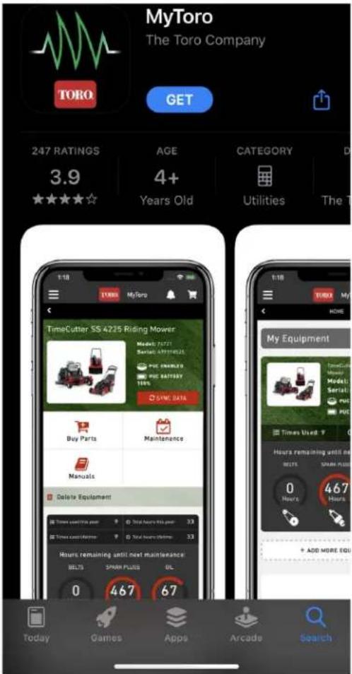 TORO Haven 20496 - Descarga de la App y adición del cortacésped - 2