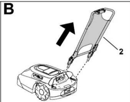 TORO Haven 20496 - Removing the Mower Handle and Storing it in the Charging Station - 2