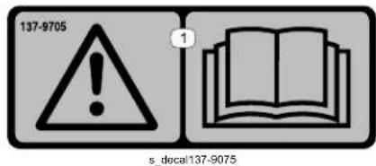 TORO Haven 31072 - Decal Part: 137-9705 - 1