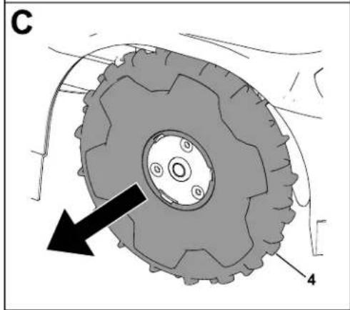 TORO Haven 31072 - Removing the Wheels - 3