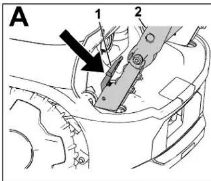 TORO Haven 31072 - Removing the Mower Handle and Storing it in the Charging Station - 1