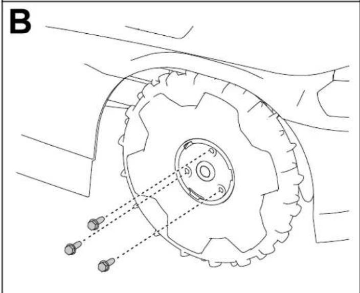 TORO Haven 31072 - Installing the Wheels - 2