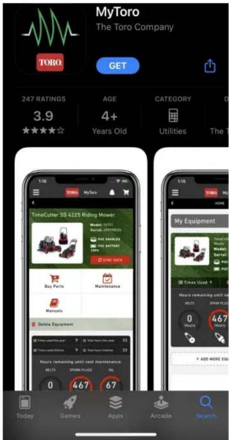 TORO Haven 31080 - Téléchargement de l'appli et ajout de la tondeuse - 2