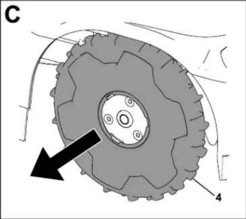 TORO Haven 31080 - Removing the Wheels - 3