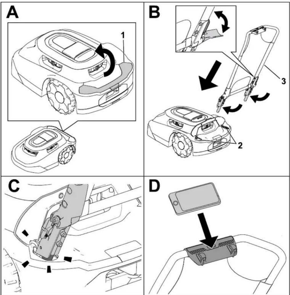 TORO Haven 31080 - Installing the Mower Handle - 1