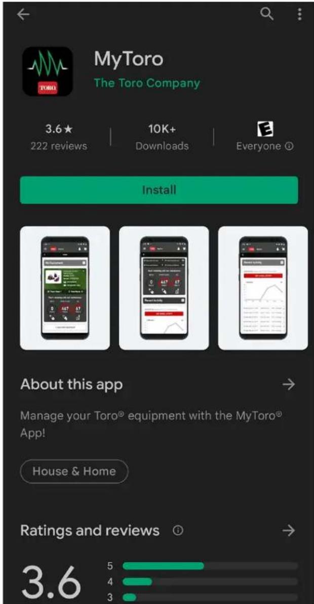 TORO Haven 31080 - Downloading the App and Adding the Mower - 4
