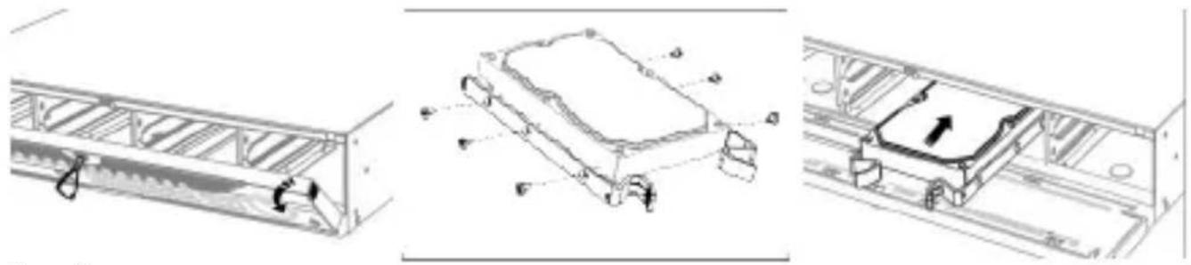 Hikvision DS-7104HGHI-M1 - HDD or SSD Installation of Each Chassis Type - 3