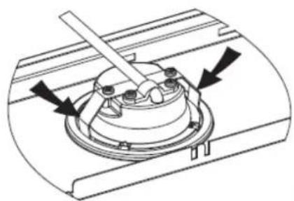 HOOVER HT6360IN/1 - Changing the lights: - 2