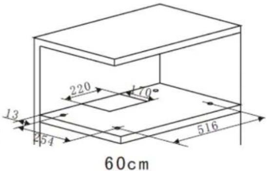 HOOVER HT6360IN/1 - Way two:Mounting under a wall unit - 3