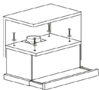 HOOVER HT6360IN/1 - Way two:Mounting under a wall unit - 4