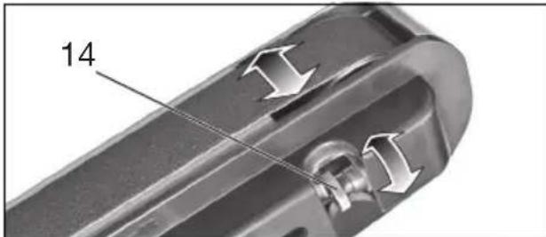 METABO DSD 250 - Ρύθμιση της κίνησης της ταινίας (μόνο BS 175) - 1