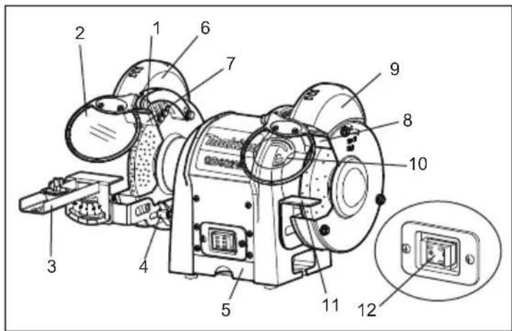 MAKITA GB801 - KEN UW TAFELSLIJPMACHINE - 1