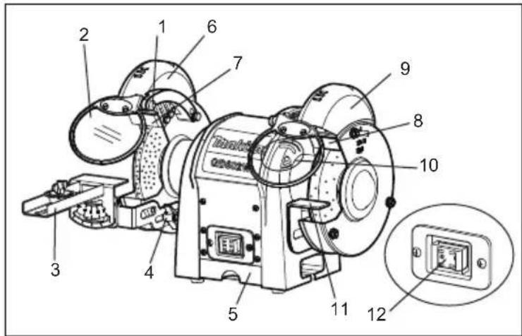 MAKITA GB801 - KEN UW TAFELSLIJPMACHINE - 3