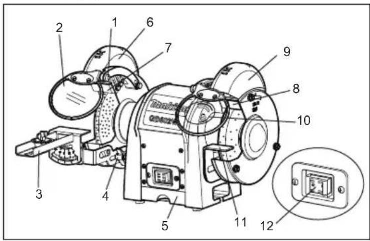 MAKITA GB602 - KEN UW TAFELSLIJPMACHINE - 2