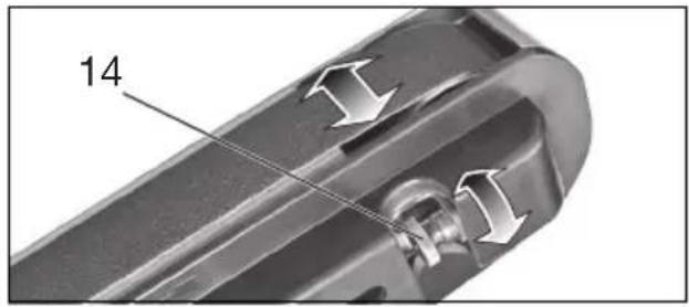 METABO BS 175 - Adjusting the belt run (BS 175 only) - 1