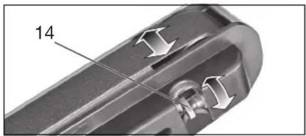 METABO BS 175 - A szalagfutás beszabályozása (csak BS 175 esetén) - 1