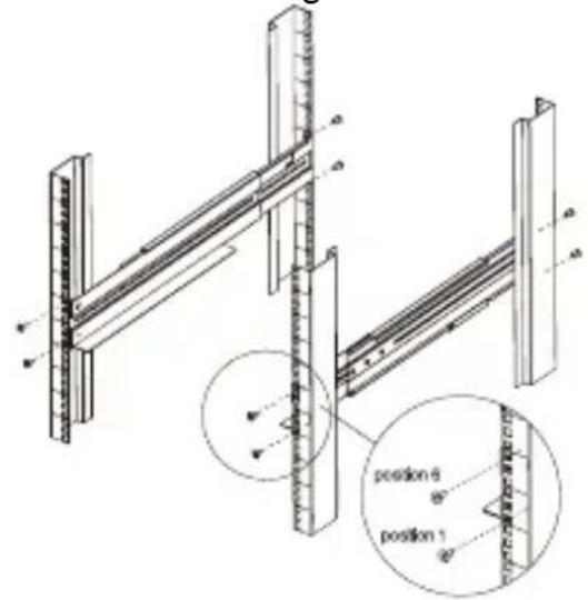 Equip ZEUS51E - Étape 2 : Installation des rails de montage en rack (optionnelle) - 2