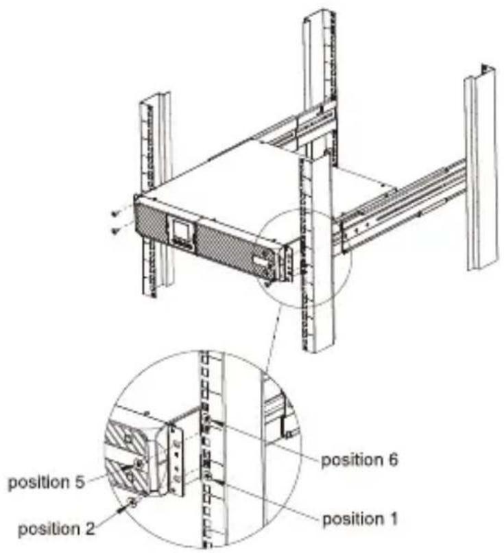 Equip ZEUS51E - Paso 3: Instalar el UPS en el rack (opcional) - 1