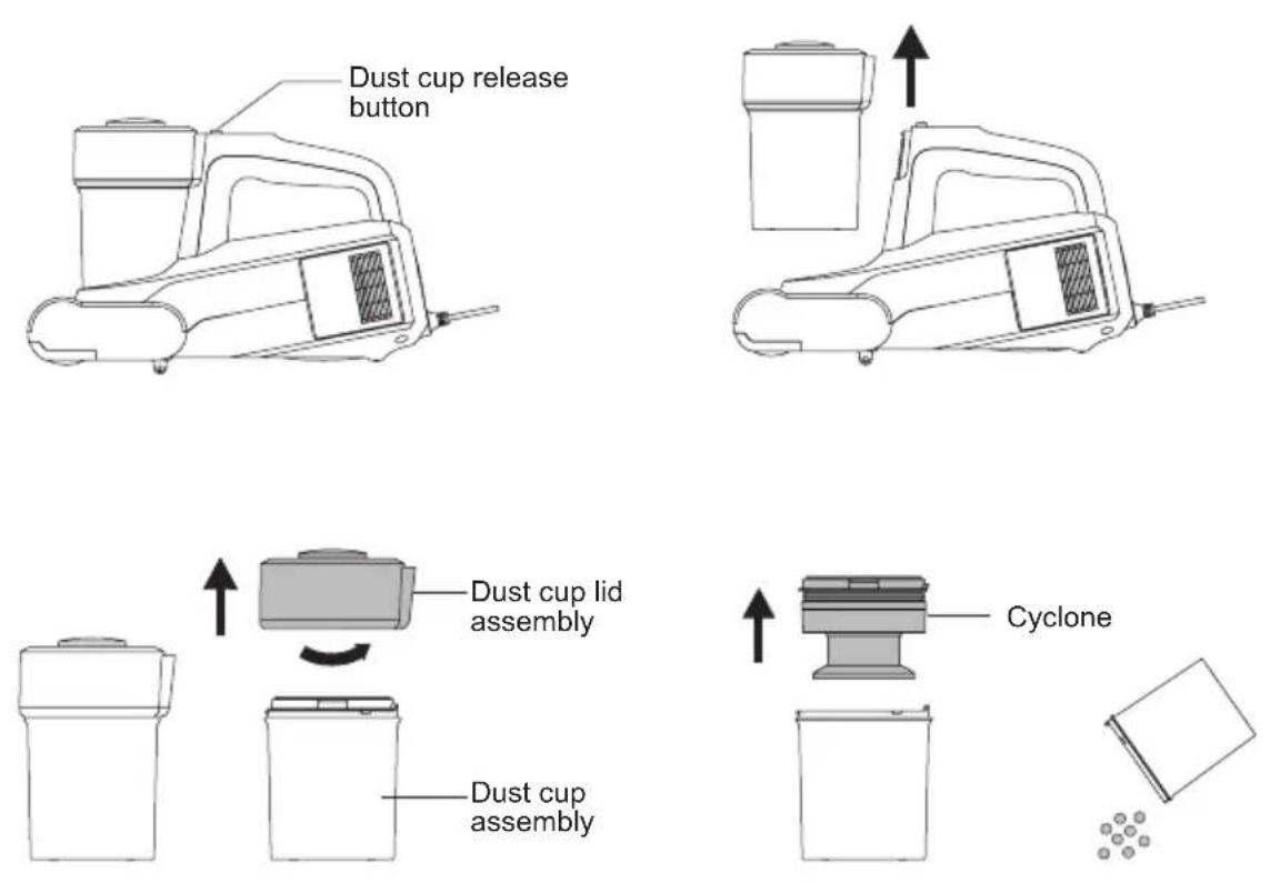 JIMMY WB81 - Dust cup cleaning - 1