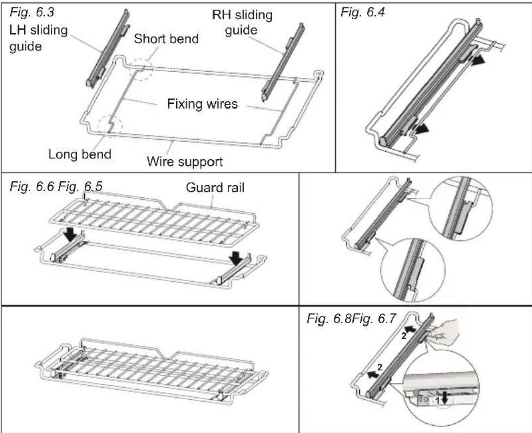 BORETTI Toscana CFBI9015 - Telescopic sliding shelf supports (Some models only) (fig. 6.3) - 1
