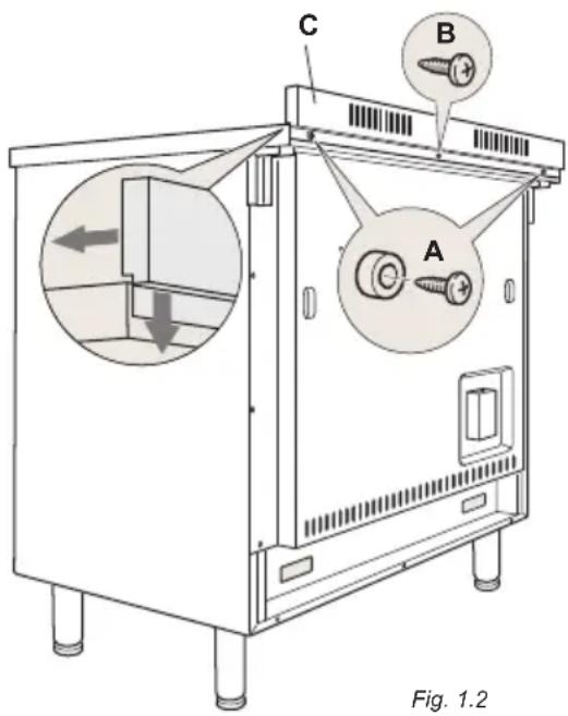 BORETTI Toscana CFBI9015 - Installation des pieds reglables - 1