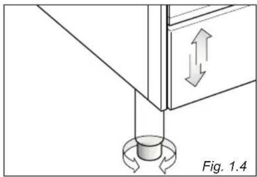 BORETTI Toscana CFBI9015 - Levelling the cooker - 1