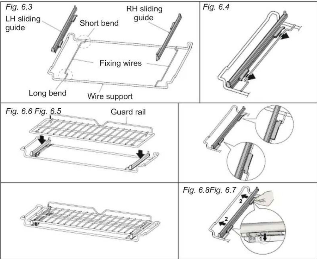 BORETTI Toscana CFBI9015 - Support de grille coulissant télescopique (certain modes) (fig. 6.3) - 1