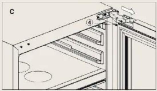 BORETTI Milano MLWC82 - How to change the door opening - 3