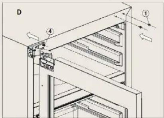 BORETTI Milano MLWC82 - How to change the door opening - 4