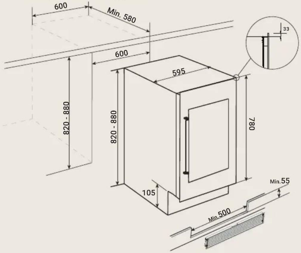 BORETTI Milano MLWC82GR - Ventilatie - 1