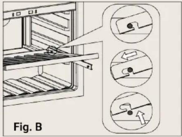 BORETTI Milano MLWC82GR - Removing the shelf - 2