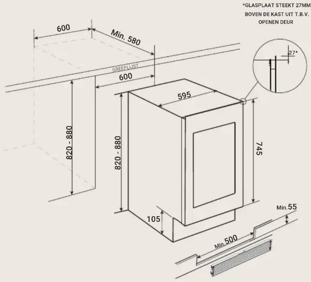 BORETTI Milano MLWC82GR - Ventilatie - 2