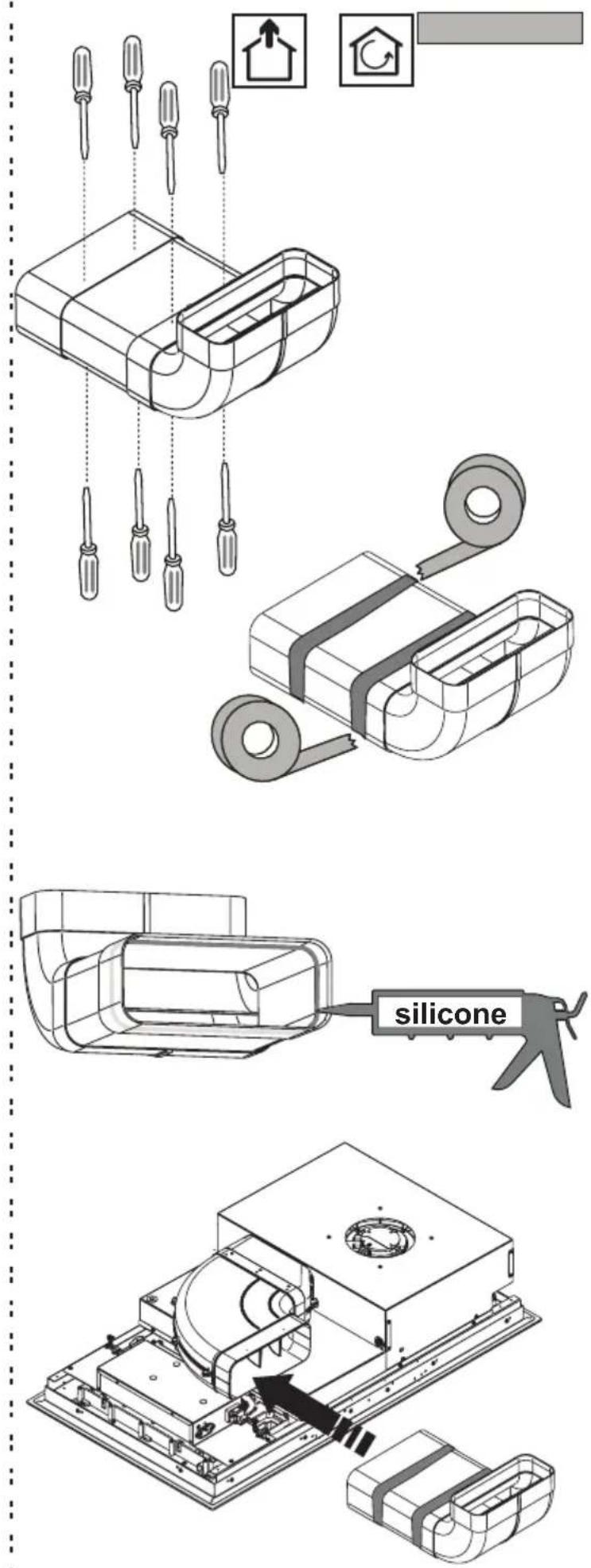 BORETTI Milano MLIH84 - GB:Types of installation and related kits: - 39