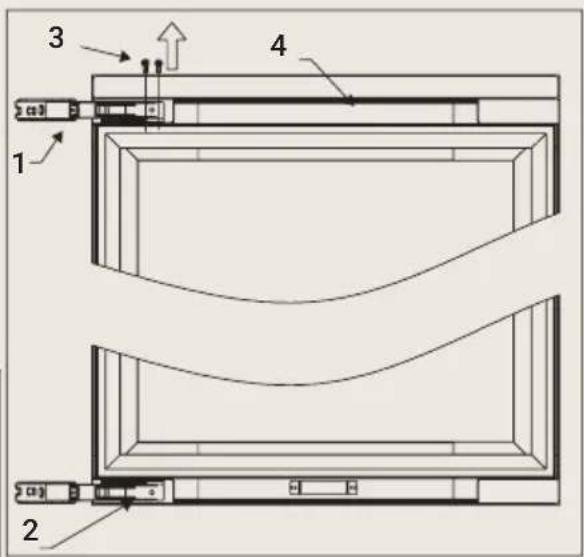 BORETTI Milano MLWC82ZG - How to change the door opening MLWC82ZG (No handle) - 3