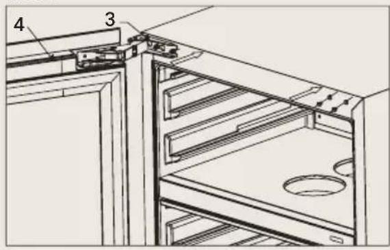 BORETTI Milano MLWC82ZG - How to change the door opening MLWC82ZG (No handle) - 2