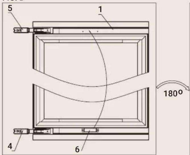 BORETTI Milano MLWC82ZG - How to change the door opening MLWC82GR (with handle) - 4