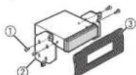 PIONEER DEH-S100UBB - When not using the supplied mounting sleeve - 2