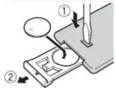 PIONEER DEH-S100UBB - Preparazione del telecomando - 2