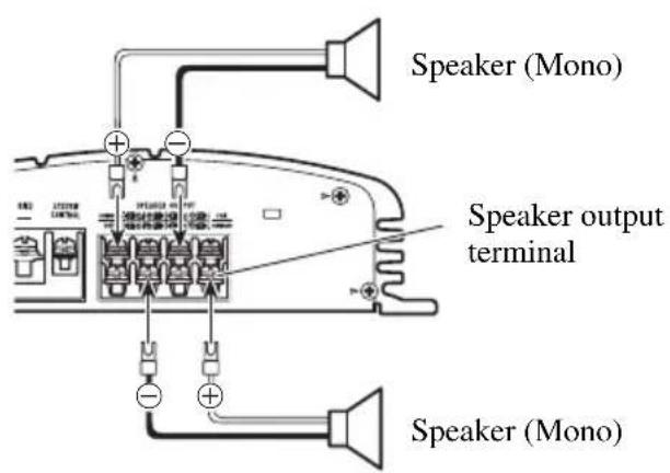 PIONEER GM-X354 - Two-channel mode (Mono) - 2