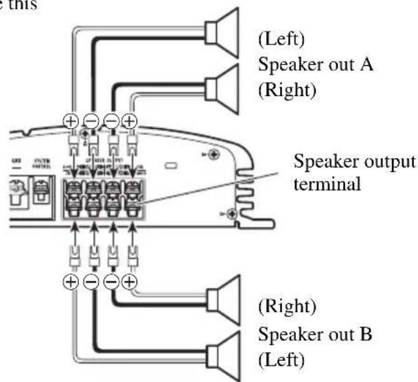 PIONEER GM-X354 - Four-channel mode - 2