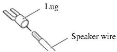PIONEER GM-X354 - Attach lugs to speaker wire ends. Lugs not supplied. - 1
