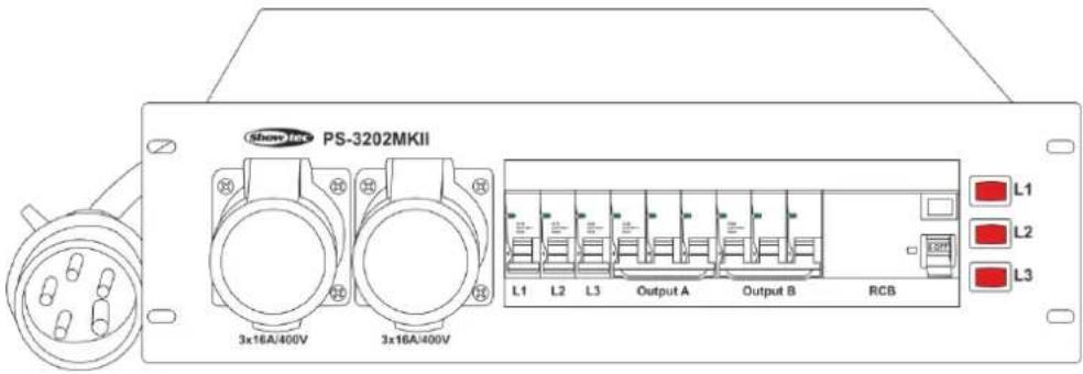 Showtec PS-3202 MKII - Le contenu expédié comprend : - 1