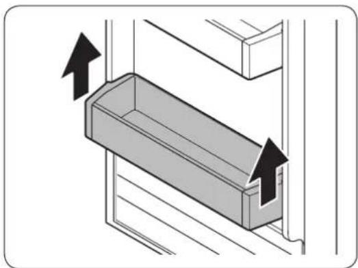 SAMSUNG DRS425300SR - Compartimientos de las puertas / compartimiento de lácteos - 1