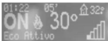 01:22 05' ON 30° 32° Eco Attivo
