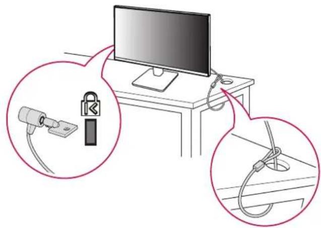LG 27MR41A - Utilisation du verrou Kensington - 1