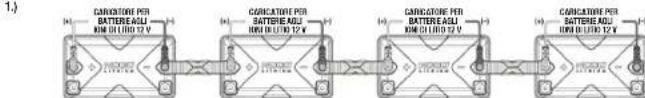 NOCO NLX - Configurazione corretta per il collegamento in series delle batterie NLX. - 1