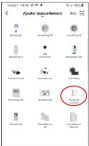 Orange F 14:44 $M % 96% Ajouter manuellement Rec HomeLight HomePlug FR HomePlug EU HomePlug IT HomeCam HomeCam 360 HomeCam VR HomeSecure monolase HomeFlow ML HomeSize MR HomeTap connect HomeFresh HomeSensor IR HomeSensor Window