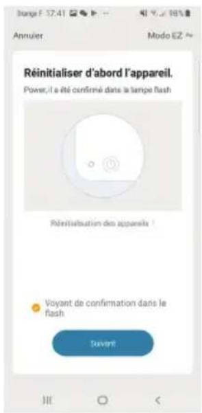 Réal Initialiser d'abord l'appareil. Power, il a été confirmé dans la tamené flash Réalitalisation des appareils Voyant de confirmation dans le flash Suvient