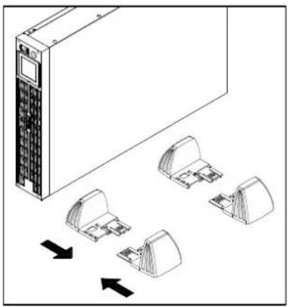 CyberPower PR3000ELCDRTXL2U - Step 2: Attach the base stands - 2