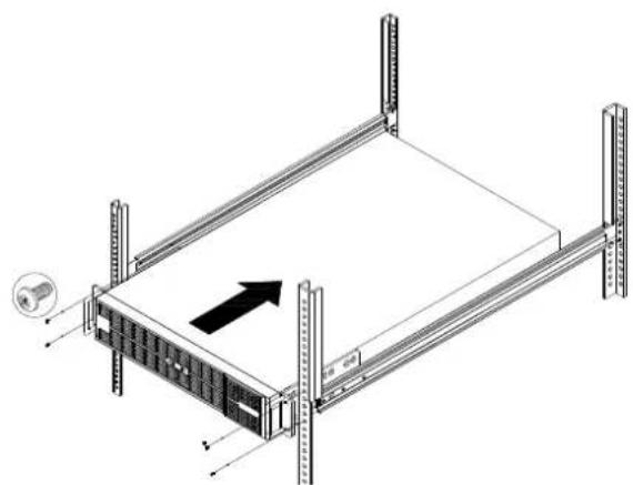CyberPower PR3000ELCDRTXL2U - Step 3: Adjust rack mount rails to fit your rack - 2